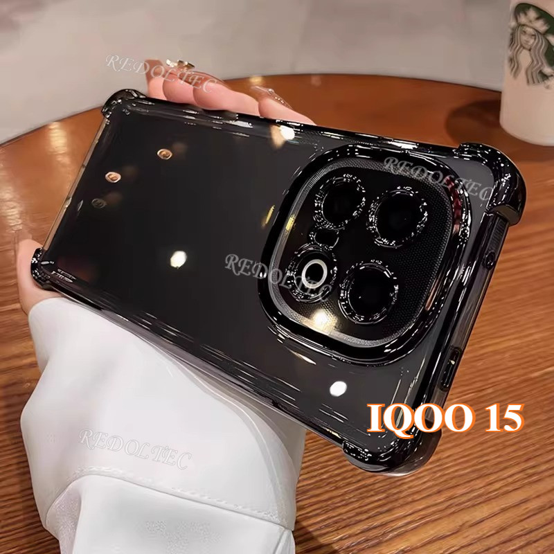 Ốp lưng IQOO 15 Thiết kế mới Vỏ trong suốt chống sốc bốn góc VIVO IQOO15 Ốp lưng mềm siêu mỏng