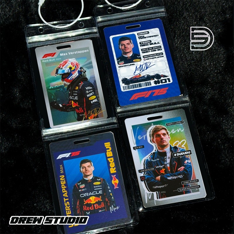 Mặt dây chuyền ba lô PVC Racing Verstappen Race Pass F1