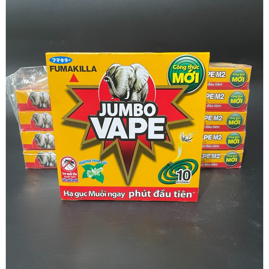Sỉ 20 Hộp, Combo 1 Lốc 10 hộp Nhang Muỗi, Hương Muỗi Jumbo Hương Hoa Lài diệt sạch côn trùng