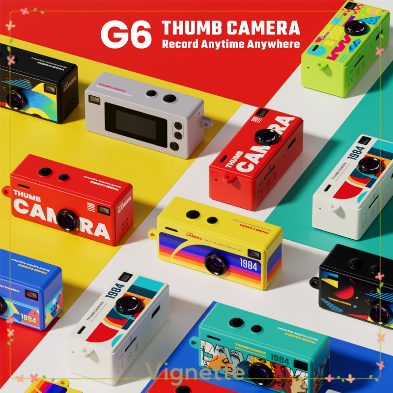 [Vignette] - Máy ảnh ngón tay cái Mini COD G6 di động dành cho học sinh và những người đam mê ngoài trời Camera bỏ túi HD 1080P