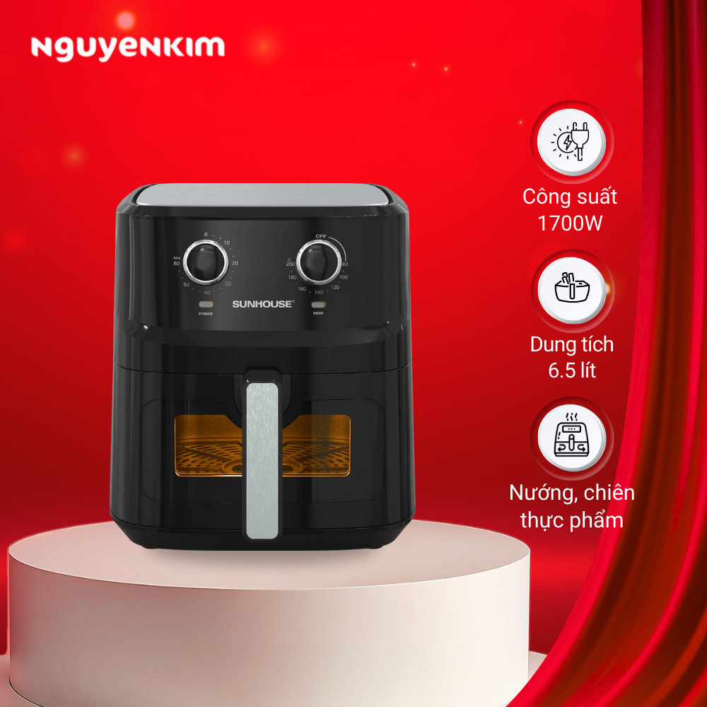 Nồi chiên không dầu Sunhouse 6.5 lít SHD4030