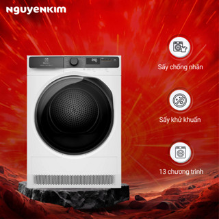Máy sấy quần áo bơm nhiệt Electrolux 8 kg EDH803J5WC
