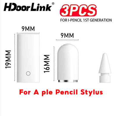 HdoorLink Aple Pencil Stylus Phụ kiện thay thế từ tính Nắp thay thế từ tính Bộ chuyển đổi sạc dự phòng cho bút chì IOS 1st 2nd