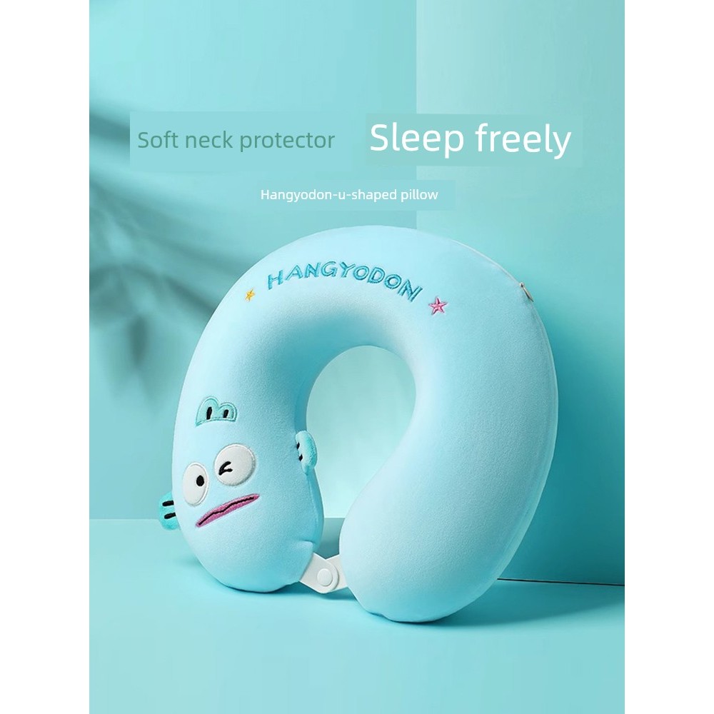 MINISO MINISO Gối Hình Chữ U Nửa Người Cá Gối Hình Chữ U Gối Cổ Máy Bay Gối Du Lịch Di Động Nằm Gối 