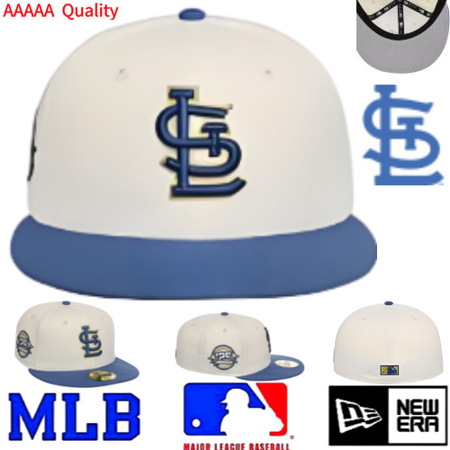 MLB Mới / Kỷ Nguyên Thêu ST. LOUIS BROWNS Trắng và Xanh đa năng