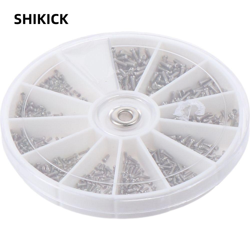 Shikick 600 Chiếc Ốc Vít Nhỏ, M1 M1.2 M1.4 M1.6 Thép Không Gỉ Mini Vít Các Loại Bộ, Kính Mát Sửa Chữ