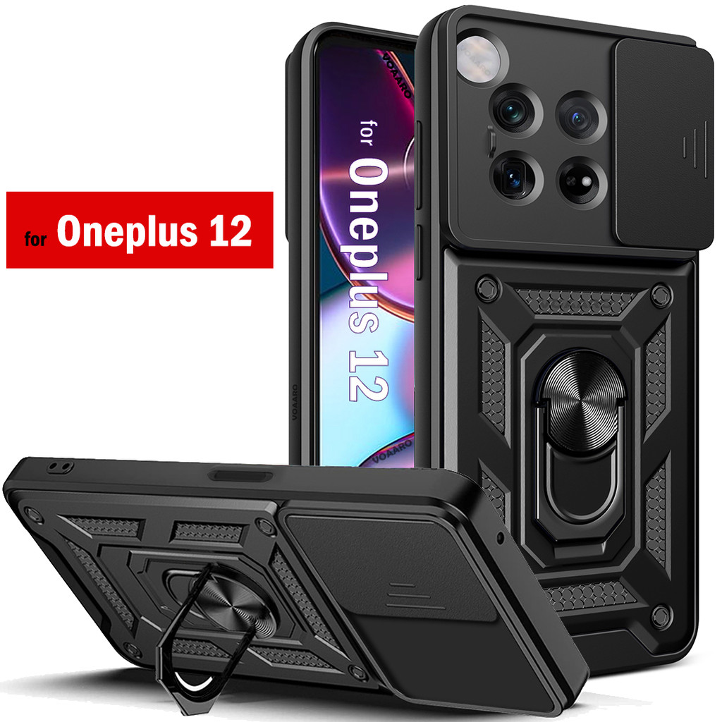 Ống Kính Trượt Bảo Vệ Camera Funda Cho Oneplus 12 Ốp điện thoại Cho Oneplus 12 Giáp Ốp điện thoại Vò