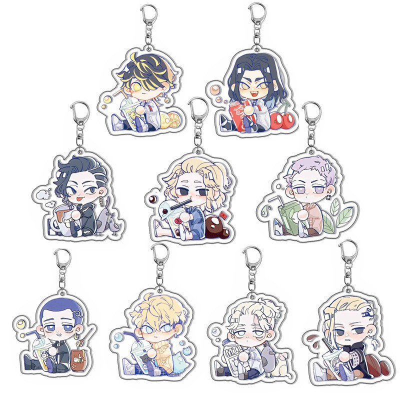 Anime Figure Tokyo Revengers Acrylic Keychain Haitani Original Manjiro Baji Keisuke Draken