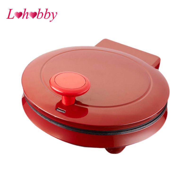 Máy làm bánh Pizza điện Nồi bánh quế chống dính bằng thép không gỉ Lò nướng mặt bàn trong nhà để nướng bánh nhà bếp tại nhà