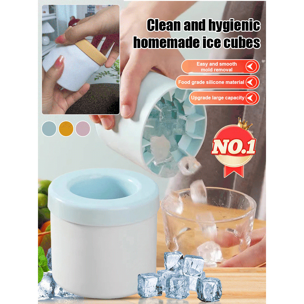 【Easy-Squeeze】Manual Ice Cube Maker/Flexible Silicone Ice Tray/Reusable Ice Mold For Home Bar Fast R