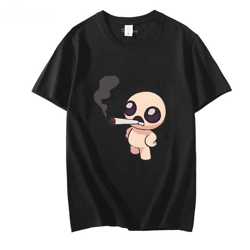 Sự ràng buộc của Isaac 2026 Áo thun in hình hoạt hình Trò chơi Cotton chất lượng cao cổ tròn