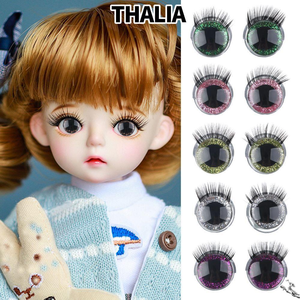 THHALIA‌ Mắt có lông mi 20mm DIY Crafts Mắt nhấp nháy