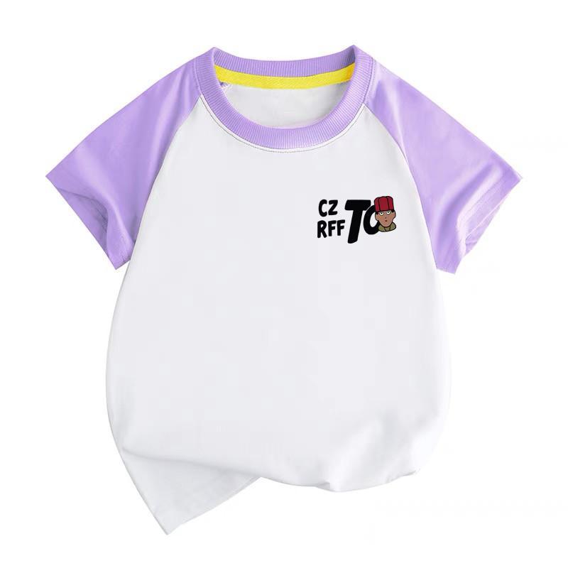 mới T-shirt cotton T-shirt, nam ngắn trẻ em mùa