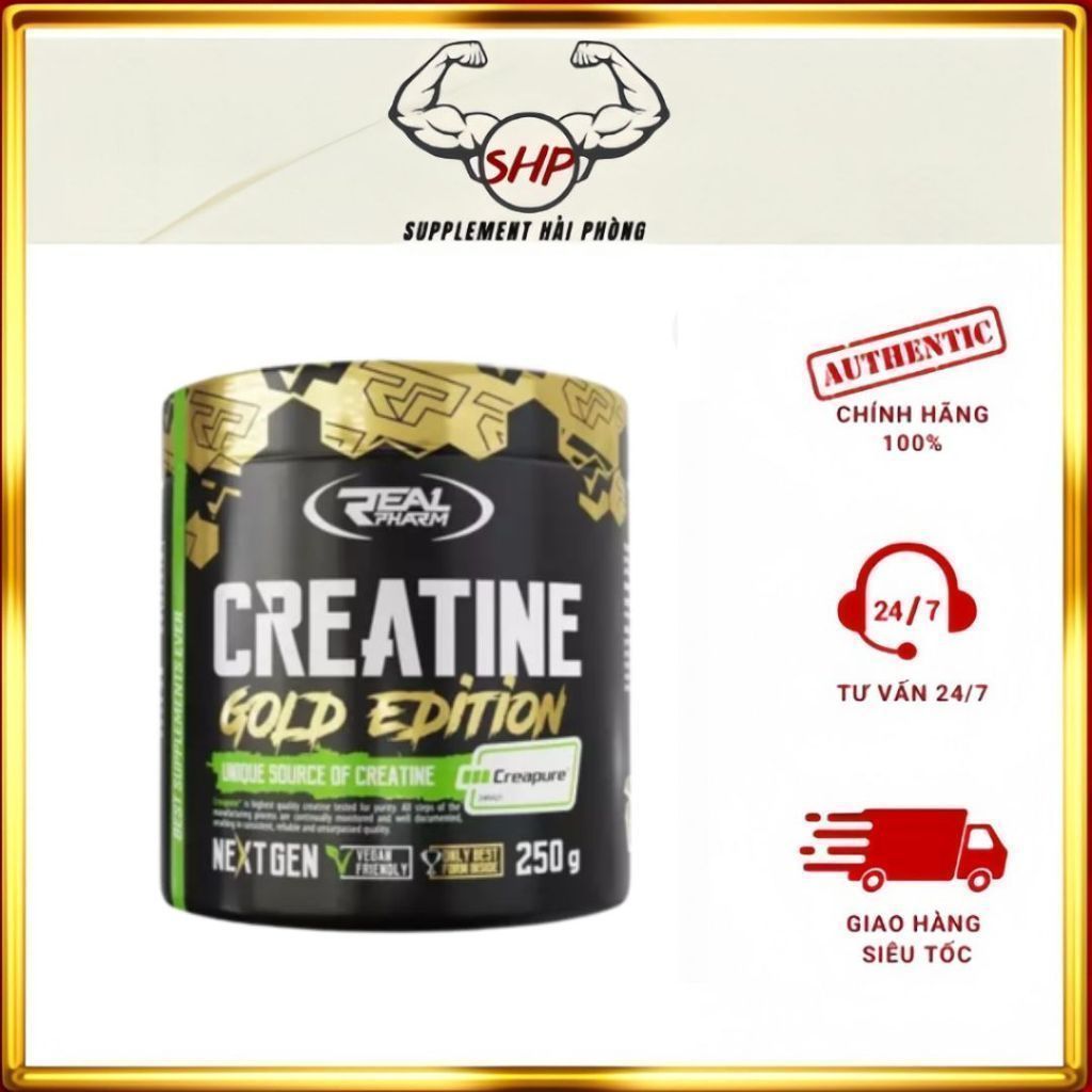 Bột Creatine Creapure Real Pharm 250g – Thực phẩm bổ sung hỗ trợ hiệu suất tập luyện -  Supplement H