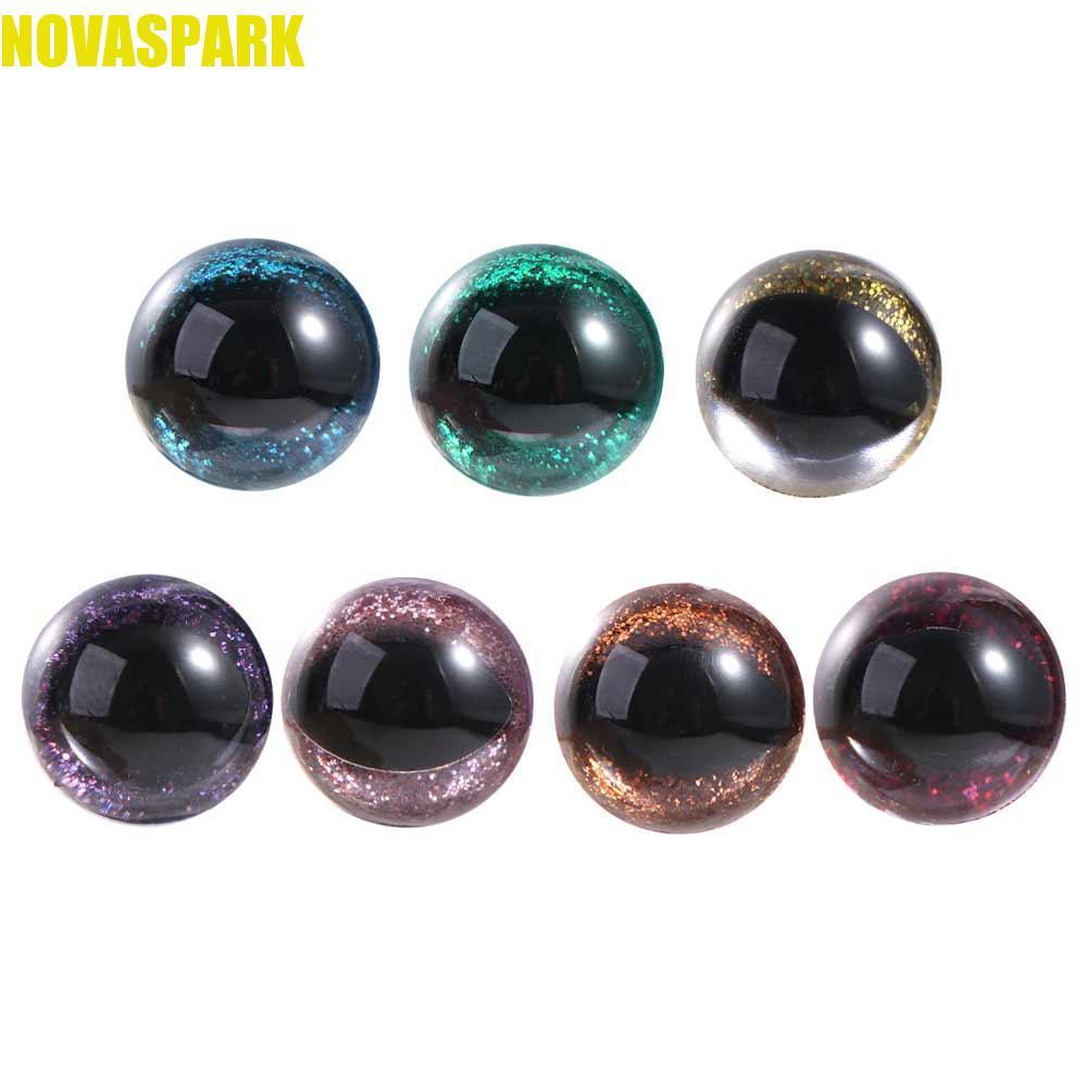 NOVASPARK Mắt An Toàn Cho Amigurumi, Mắt Thú Nhồi Bông 12 Mm Mắt An Toàn Cho Móc, Phụ Kiện Thủ Công 