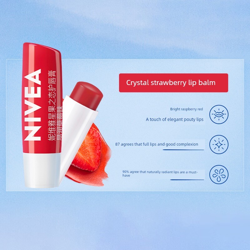 son dưỡng có màu son dưỡng lipice Son dưỡng môi dưỡng ẩm Nivea Cherry Crimson