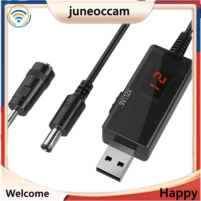 [juneoccam] USB sang 9V, 5V sang 12V Step Up, Cáp USB DC 5V Boost sang 9V 12V Bộ chuyển đổi điện áp 