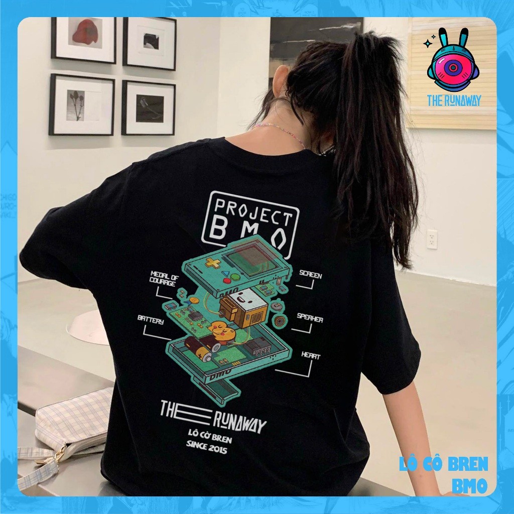 Áo phông Local Brand THERUNAWAY® Adventure Time: BMO Cotton 100%