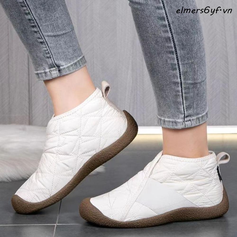 Giày Bốt Tuyết Sang Trọng ELMER, Giày Sang Trọng Nhẹ Chống Thấm Nước Nữ, Đế Mềm Đơn Giản Homewear Đế