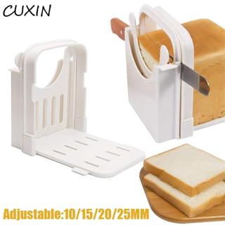 CUXIN Máy cắt bánh mì nướng CUXIN Máy làm bánh mì có thể gập lại bằng tay có hướng dẫn cắt Máy cắt lát Bagel