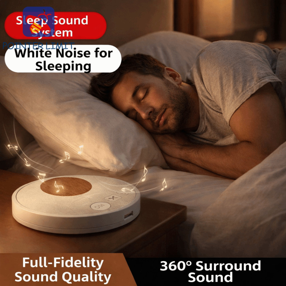 Loa hỗ trợ giấc ngủ POINTER LIMIT, Loa Bluetooth hẹn giờ 5.4 dưới gối Bluetooth, Tiếng ồn trắng siêu