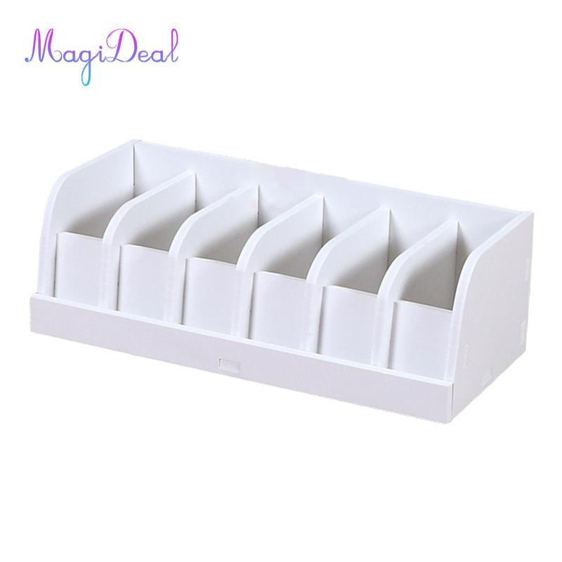 MagiDeal Belt Organizer Belt Display Case 6 ngăn Tủ quần áo Giá đỡ thắt lưng Tiết kiệm không gian Di
