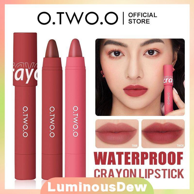 Son môi lâu trôi không thấm nước Otwoo, 6 màu son lì, quà tặng bán chạy nhất. LuminousDew