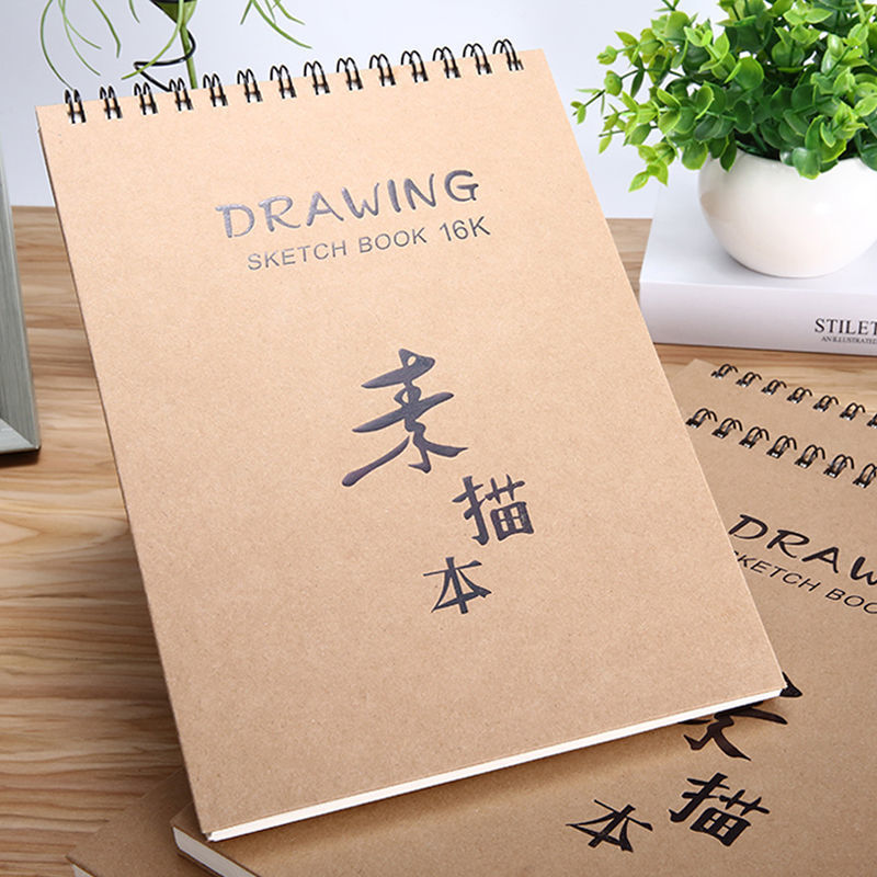 A4 Sketchbook Dày Tông 100 Trang Sách Trống Học Sinh Tranh Sách Vẽ Tay Sách Graffiti Sách Lật Ngược 
