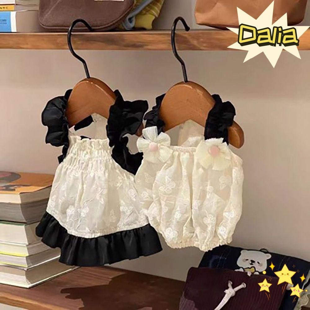 DALIA Pet Floral Bubble Váy, XS ~ XL Trang phục thú cưng Chó Sling Dress, Áo thun cotton thoáng khí 