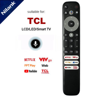 NiLANK Remote Điều khiển TV TCL Thích hợp cho điều khiển TV thông minh TCL LCD (có chức năng giọng nói)