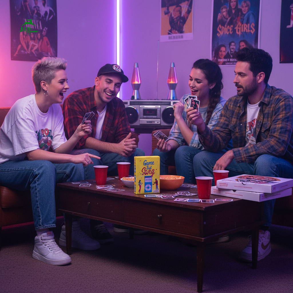 90 Tiếng Anh Bài Hát Bài Hát Trò Chơi Thẻ Đảng Tương Tác Trò Chơi Với Nhạc Pop Cổ Điển 2-8 Người Chơ