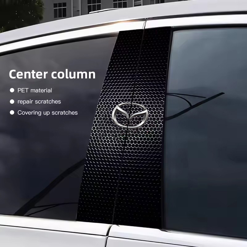 2026 Xe Trung Tâm Trụ Cột Chống Trầy Xước Phim Bảo Vệ Dán Cho Xe Mazda 3 CX5 CX30 6 CX5 CX3 5 CX8 RX