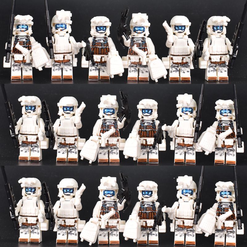 Hot Sale#Compatible with Lego camouflage special forces educational military minifigures Ghost SWAT 
