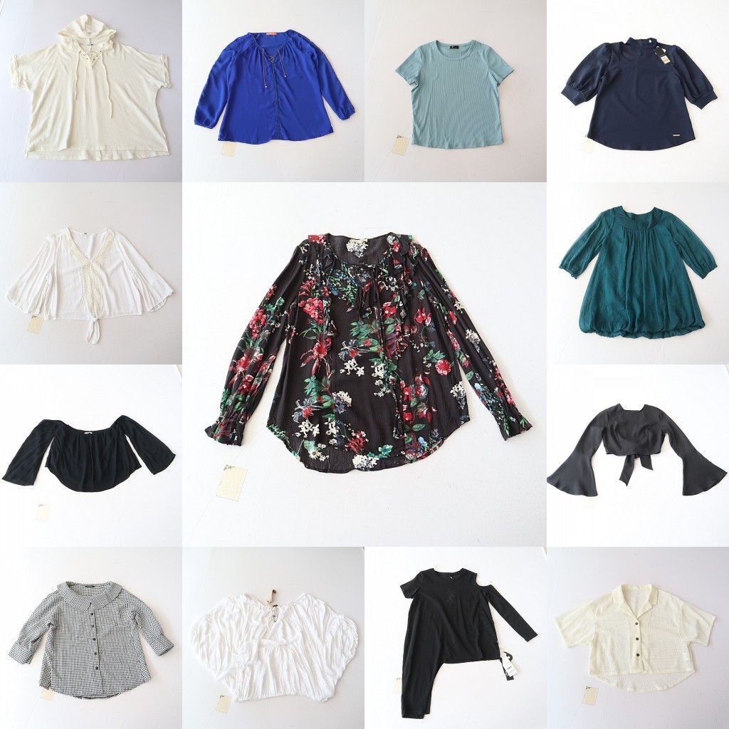 Mùa Xuân Hè - Áo Sơ Mi Cổ Tròn Tay Dài Màu Trơn Phù Hợp Top F6S