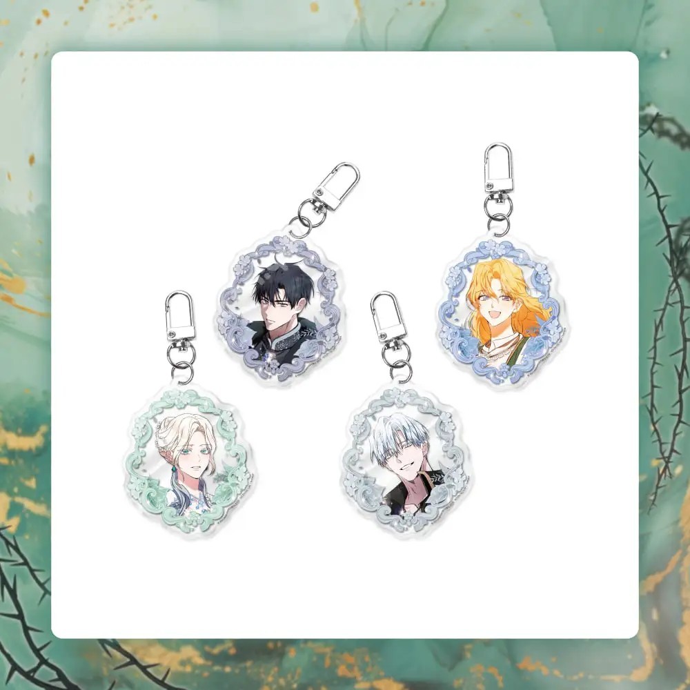 Móc khóa Ác Nữ Sống Lại The Villainess Lives Again Mica Acrylic nhân vật Artezia Rosan Cedric Ebron 