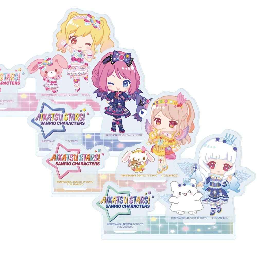 Standee Anime Aikatsu Stars x Sanrio Mô Hình Mica Các Nhân Vật Nijino Yume Sakuraba Rola Shiratori H