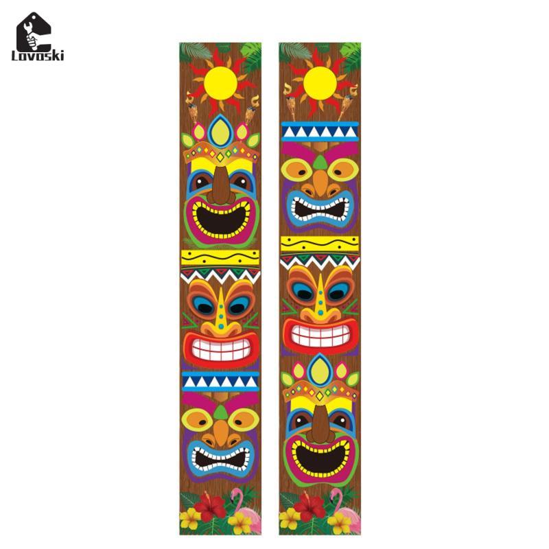 Đồ trang trí tiệc Hawaii, Biển hiệu biểu ngữ Aloha chào mừng, Mái hiên cửa nhiệt đới Aloha