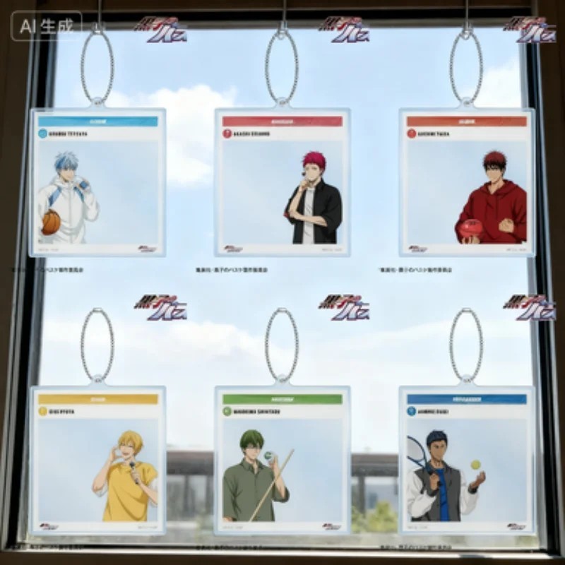 Móc khóa Anime Kuroko no Basket Tuyển Thủ Vô Hình Acrylic Mica mô hình Kuroko Tetsuya Aomine Kagami 