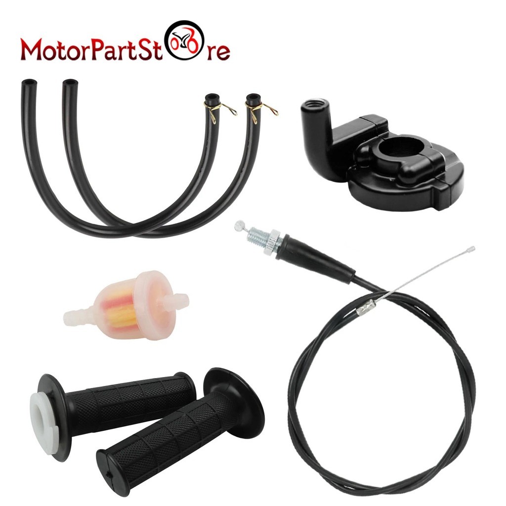 7 / 8 "22mm Grip Hadnle Bar Cáp ga Bộ dây nhiên liệu cho Yamaha Suzuki Honda 50cc 70cc 90cc 110cc 12