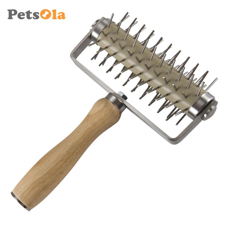 PETSOLA Pizza Dough Docker Roller Thép không gỉ Pie Crust Pastry Maker Home Dough Holes Maker cho bá