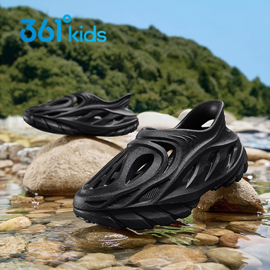 361 Độ Trẻ Em Clogs COD Dép Đa Màu Dép Bé Trai Và Bé Gái Giày Nước Mát Đi Biển