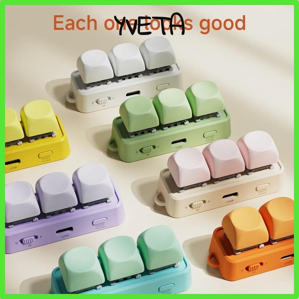 Bàn Phím YVETA Bàn Phím Trang Turner, 3 Phím Di Động EBook Trang Turner Bàn Phím, Đa Năng Bluetooth 