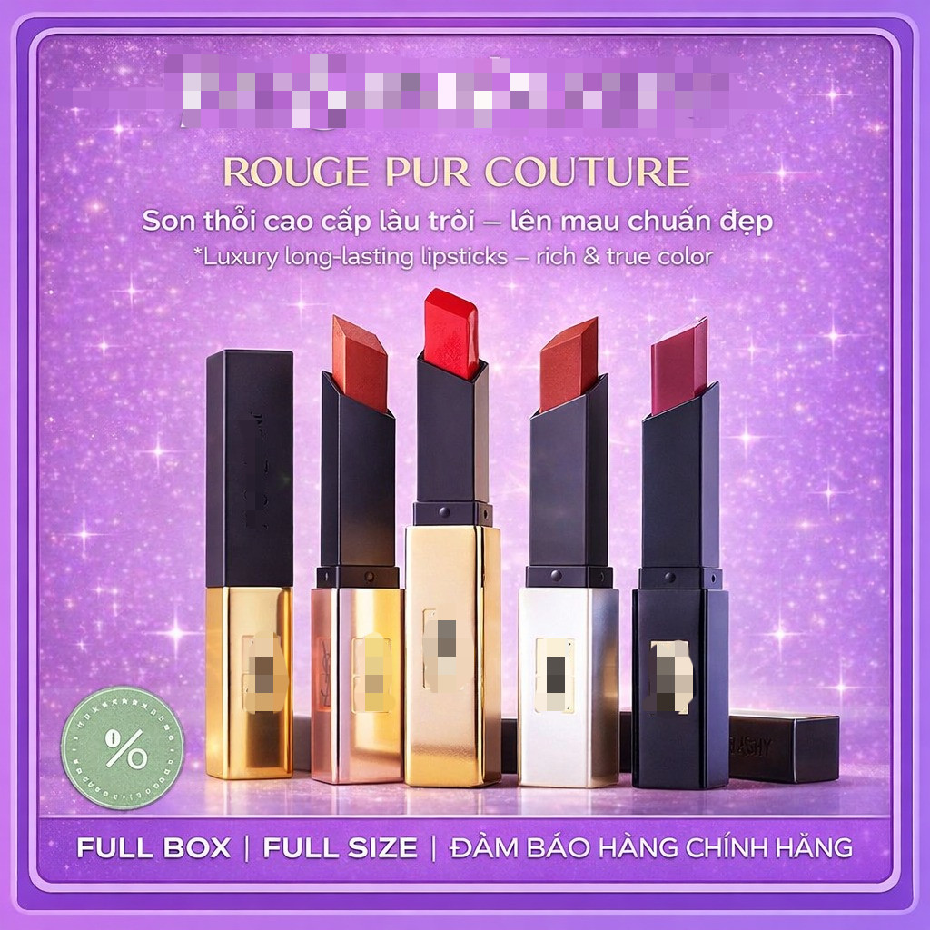 【Chính Hãng】Son 𝕐𝕊𝕃 𝐑𝐨𝐮𝐠𝐞 𝐏𝐮𝐫 𝐂𝐨𝐮𝐭𝐮𝐫𝐞 𝐓𝐡𝐞 𝐒𝐥𝐢𝐦 𝐌𝐚𝐭𝐭𝐞 Mẫu Mới 2025 Full Box / Full Size