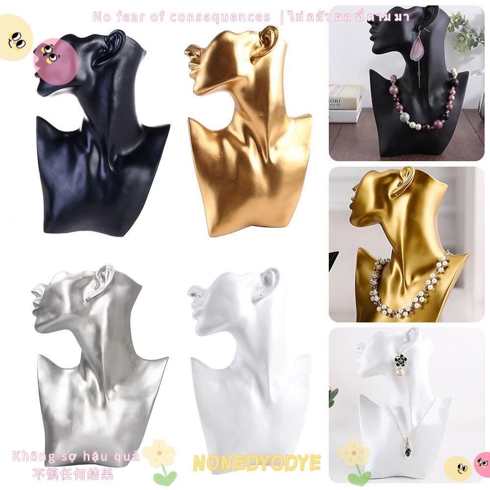 Giá trưng bày trang sức hình nộm NONEDYODYE, Giá đỡ trưng bày đồ trang sức hình ảnh đầu độc đáo, Giá