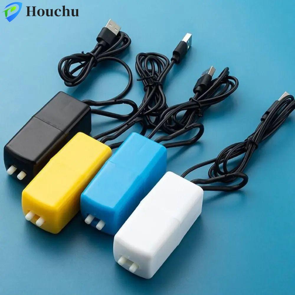 Máy tạo oxy bể cá HOUCHU, Máy bơm không khí bể cá tiết kiệm năng lượng hai lỗ, Di động tiện lợi có khóa treo Máy bơm oxy di động siêu nhanh Câu cá ngoài trời