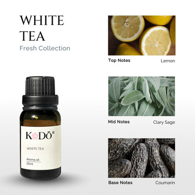 Tinh Dầu Trà Trắng KODO White Tea – Tinh Dầu Xông Phòng Thanh Mát Tinh Khiết - Nhiều Tầng Hương - Thư Giãn Dễ Chịu