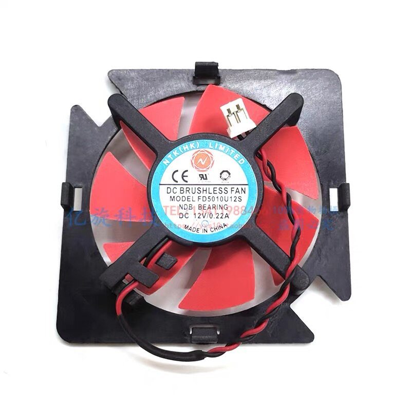 [COD] Quạt Card đồ họa màu đỏ AMD ATI Sotai NTK FD5010U12S DC 12V 0.22 AMP chính hãng