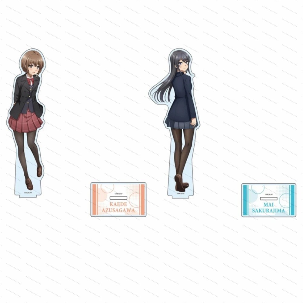 Standee anime Bunny Girl Senpai mô hình mica Mai Sakurajima trang trí bàn học Rascal Does Not Dream 