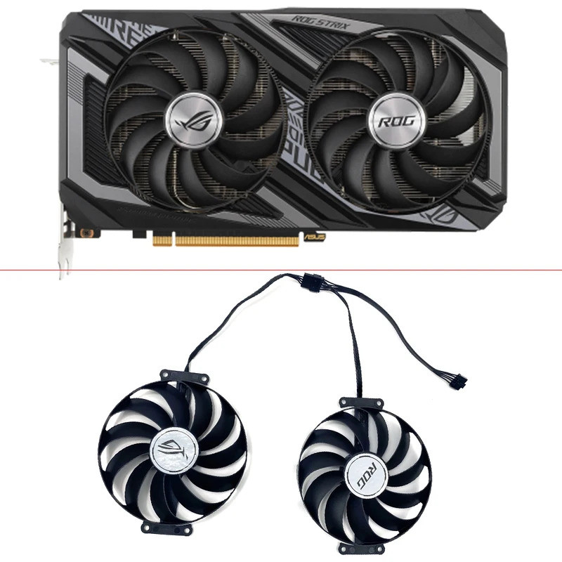 2 Chiếc Quạt Làm Mát Cho ASUS Dual Radeon RX 6700 XT OC Edition GDDR6 RX6600 XT 95MM CF1010U12D RX66