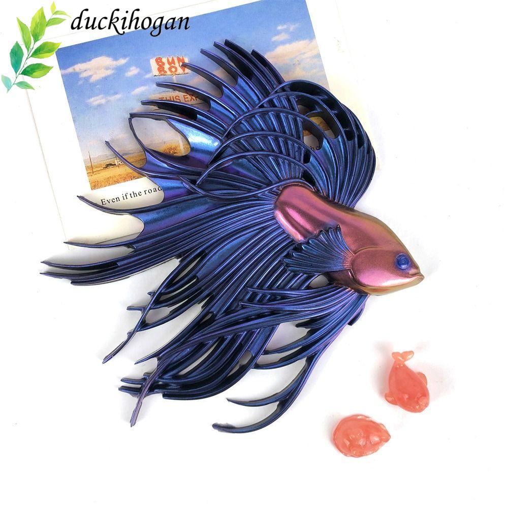 DUCKIHOGAN Khuôn Douyu Nửa Chắc Chắn, Khuôn Silicon Trang Trí Máy Tính Để Bàn Khuôn Silicon Pha Lê, 